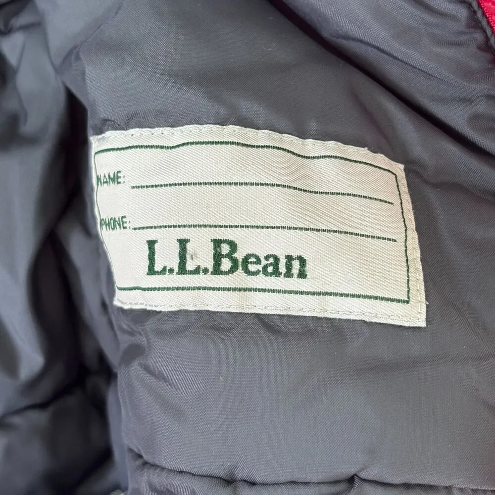 L.L. Bean Baby 12-18M Cold Buster Thinsulate Red Gray One Piece Snowsuit Winter